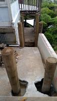 Completed Piles For House Extension