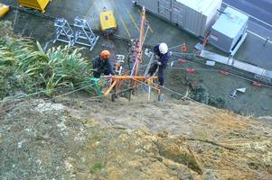 Rope Access Drilling Of Anchors